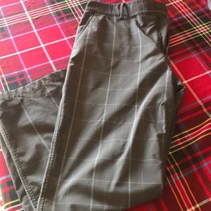 Under Armour gray striped golf pants mens